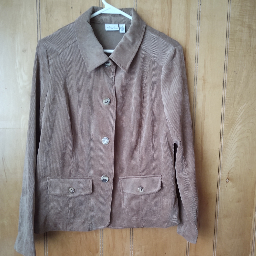 Kim Rogers women's blazer jacket color brown size 10 - Picture 3 of 8